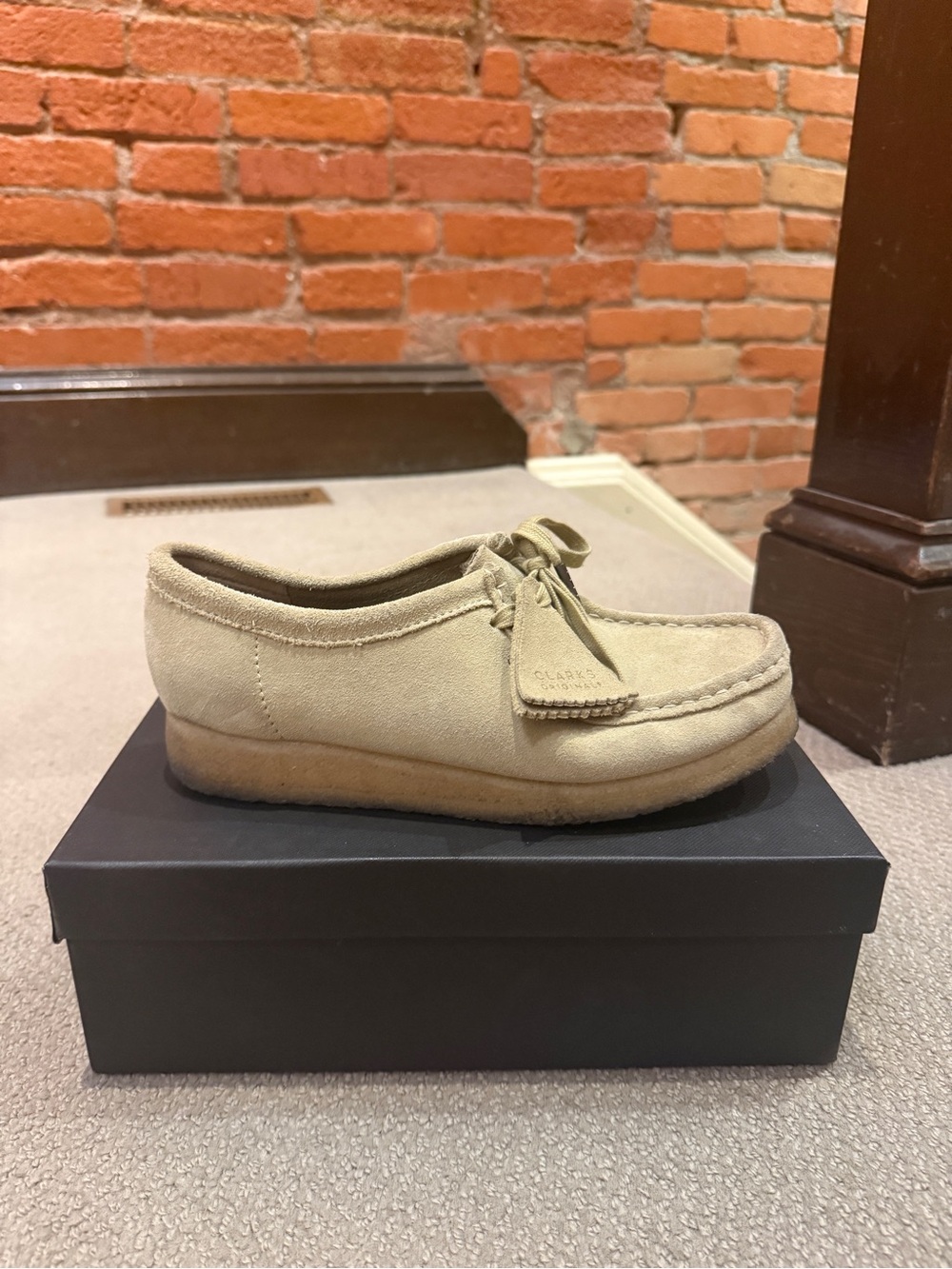 Clarks Taupe Wallabee Derbys